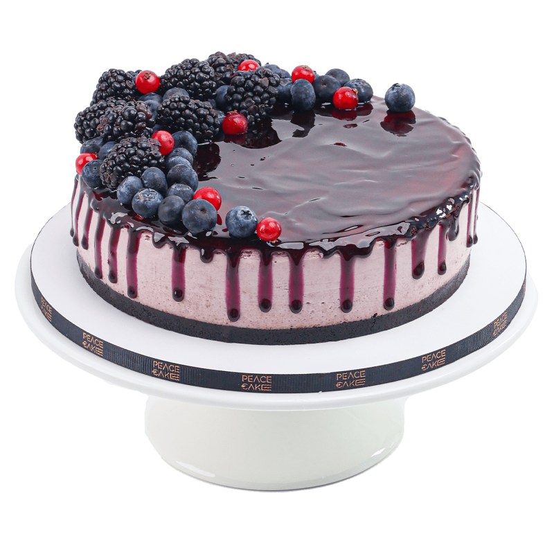 Baked blueberry cheesecake